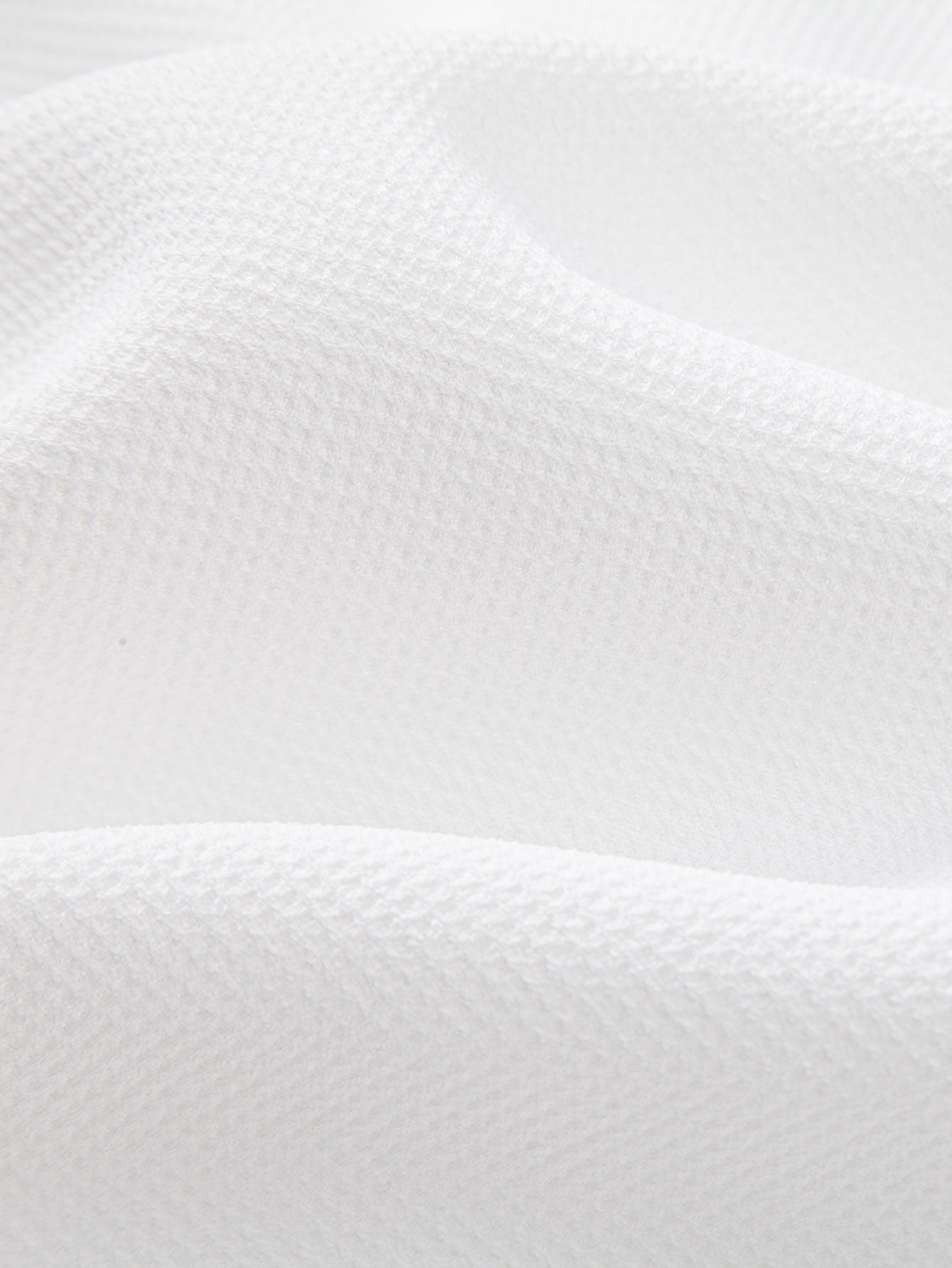 Camisa Waffle Textured Stand Collar
