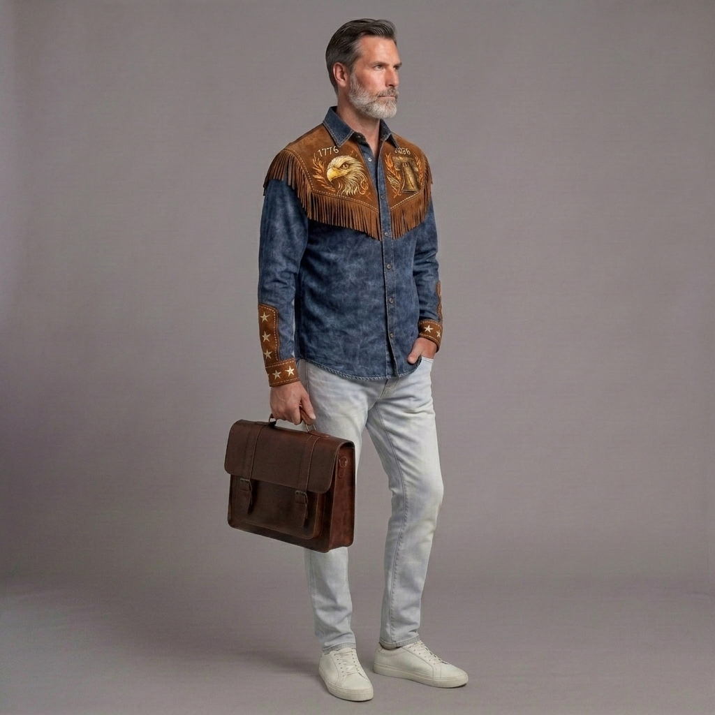 Vintage-Style desgastado Commemorative Princamiseta para hombre
