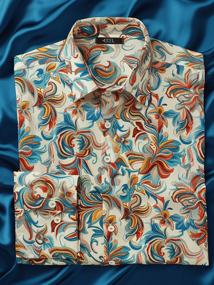 Camisa elegante Romantic de lujo de manga larga para hombre