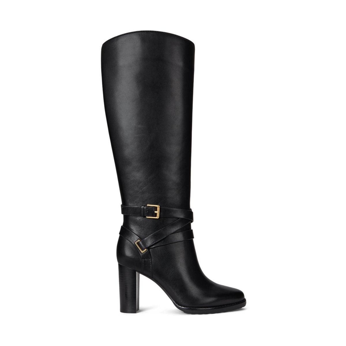 Collins Burnished Leather Tall Heeled Boots - 2