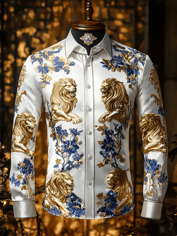Camisa de lujo Gorgeous de manga larga para hombre