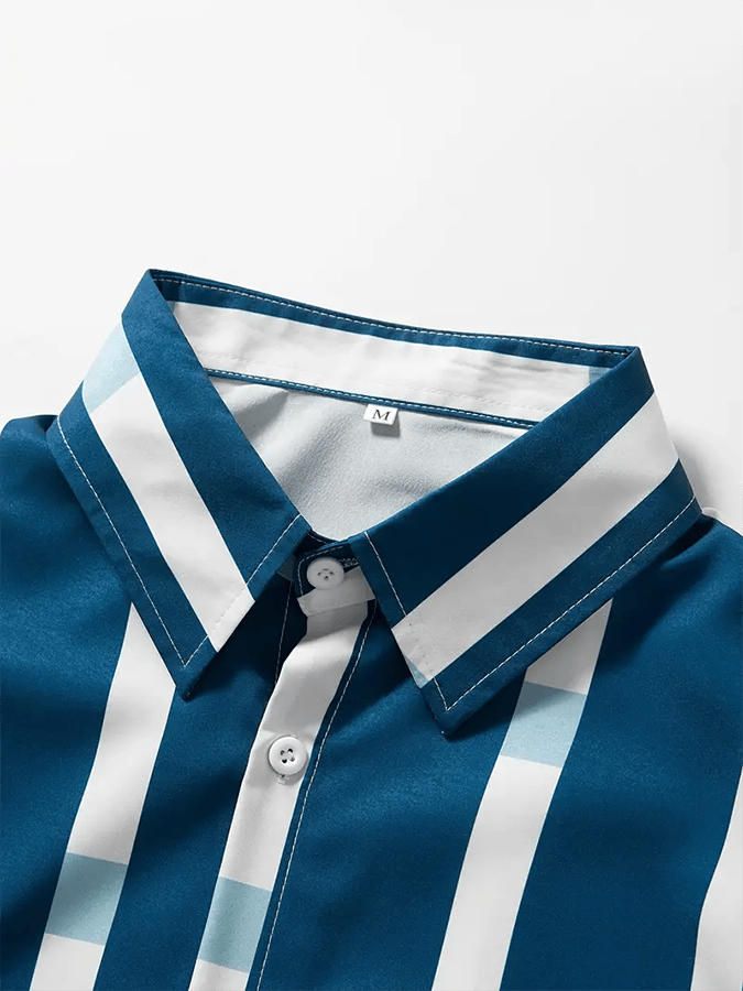 Camisa a rayas ejecutivo casual para hombre