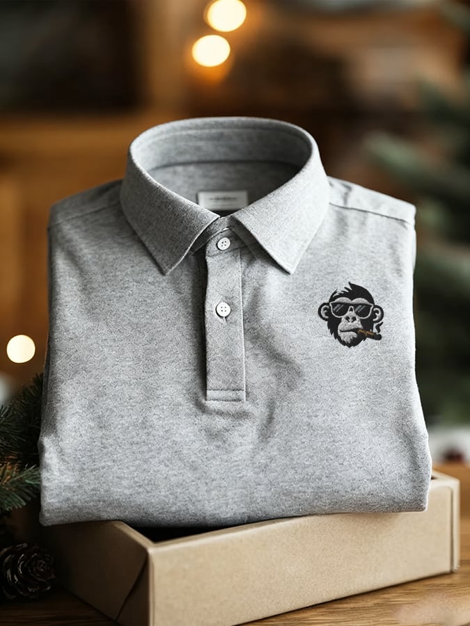 Camiseta Golf Enthusiast estampado Polo de manga corta para hombre