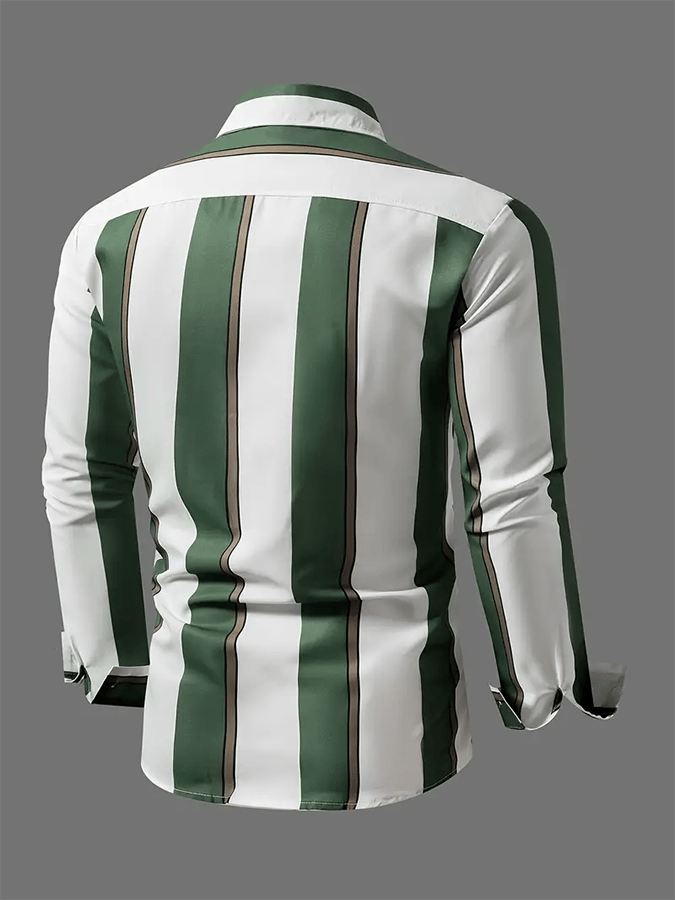 Camisa a rayas ejecutivo casual para hombre