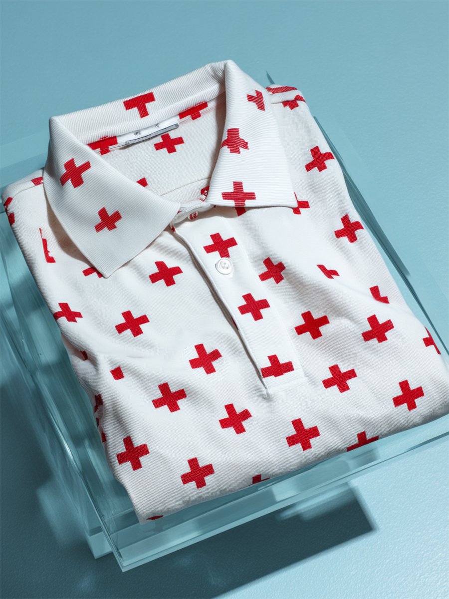 Camisa polo ejecutivo casual Cross Faith Art Button de manga corta para hombre