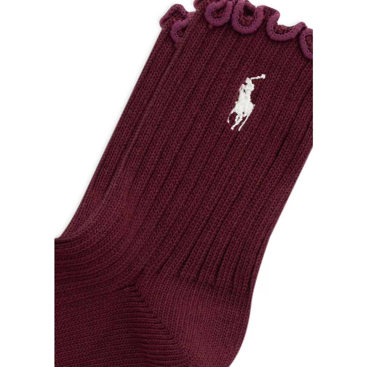 Polo Ralph Lauren Women's Lettuce Edge Ankle Sock - 4