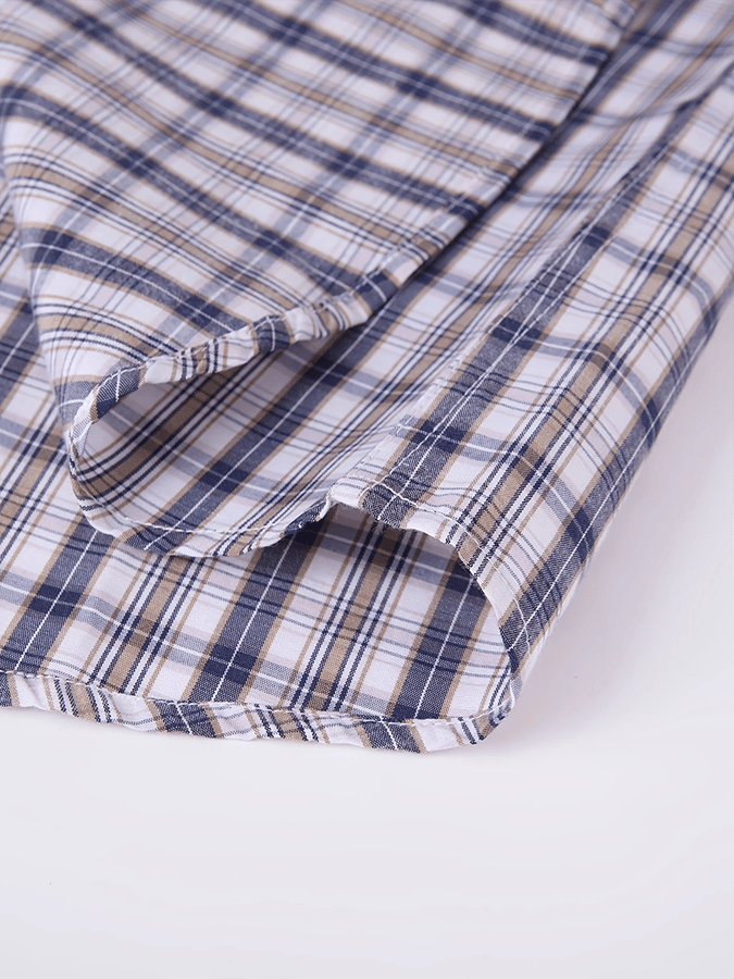 Camisa a cuadros ejecutivo casual para hombre