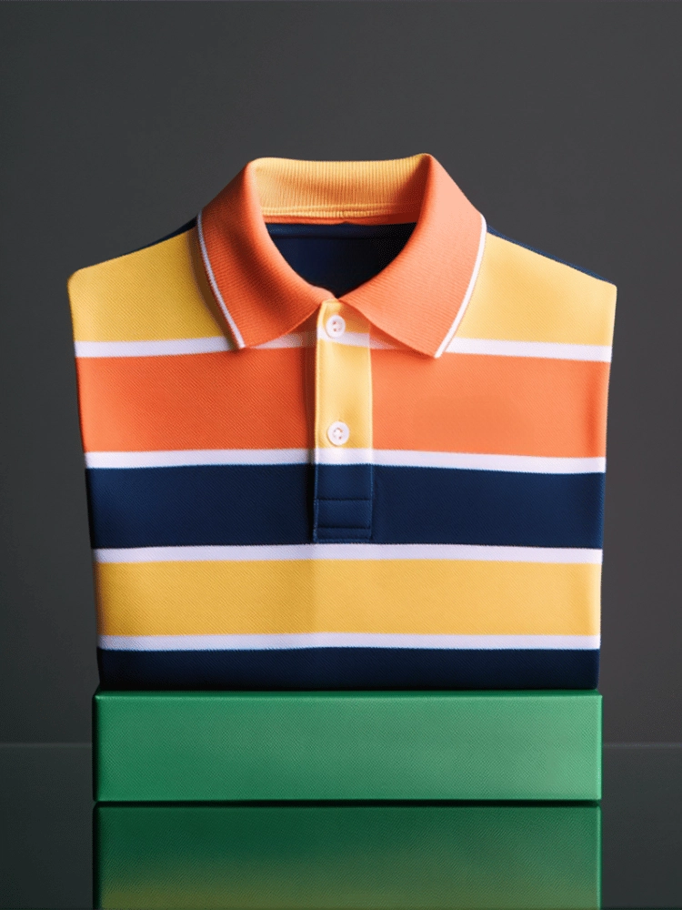 Camisa polo ejecutivo casual Button de manga corta para hombre