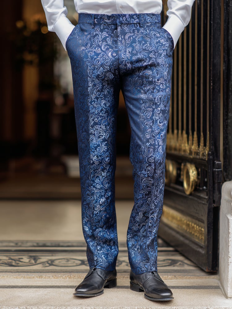 para hombre casual de lujo Suit Trousers