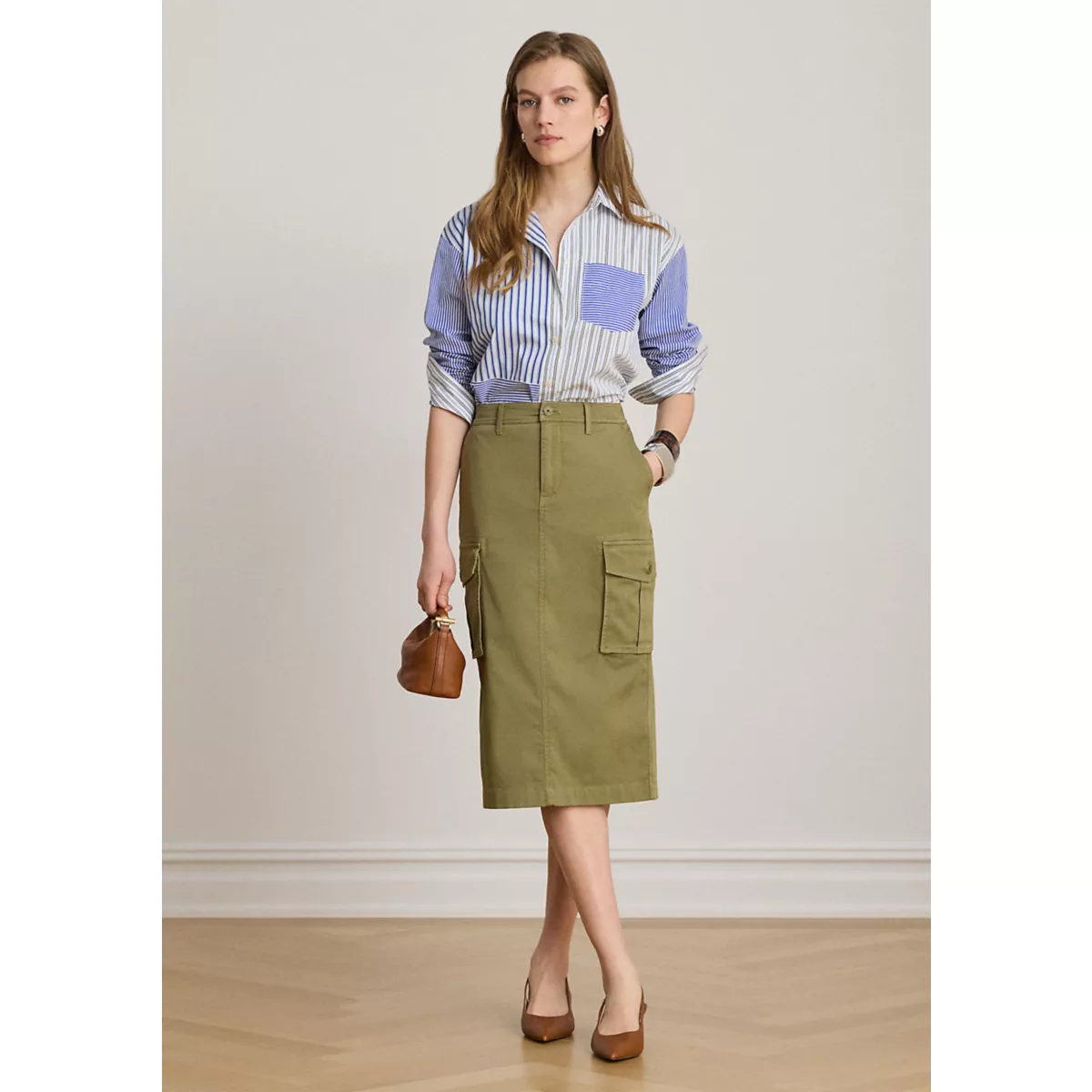 Relaxed Fit Striped Broadcloth Shirt - 5