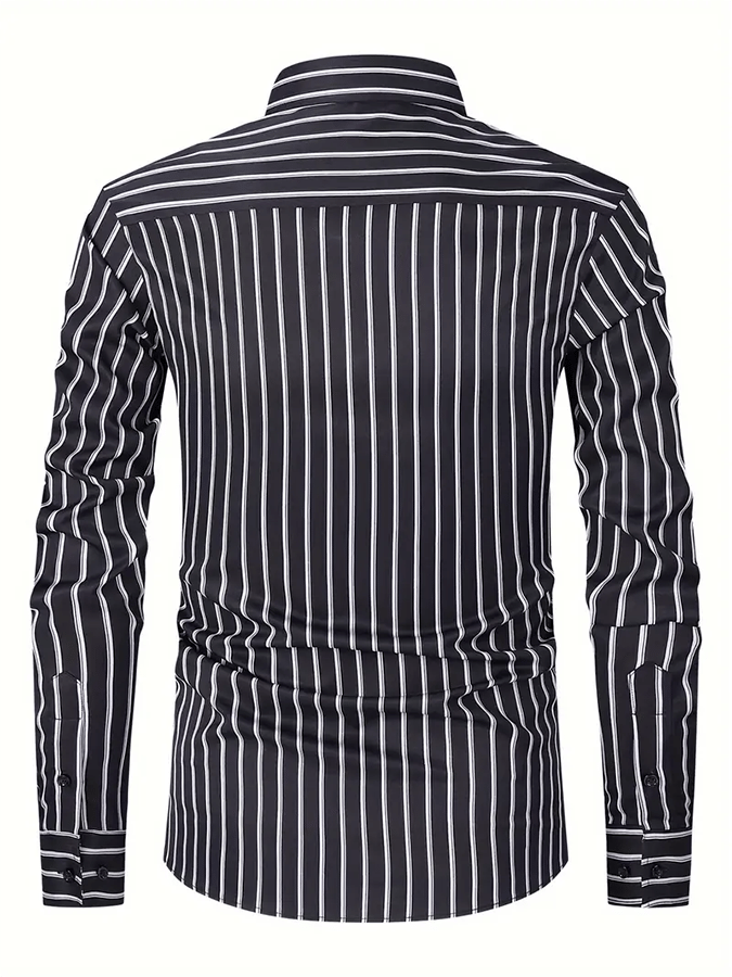 para hombre a rayas ejecutivo casual camisa