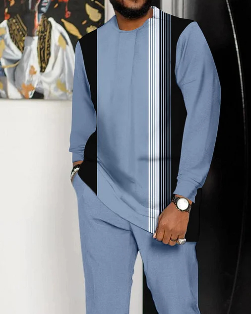 Contrasting de manga larga Athletic Walking Suit - 269 para hombre
