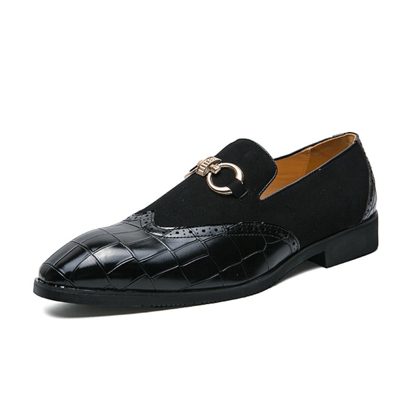 Zapatos de modaable British Style Patchpara trabajo casual para hombre