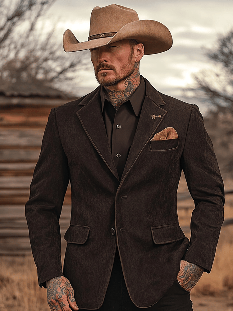 Saco vintage Western para hombre