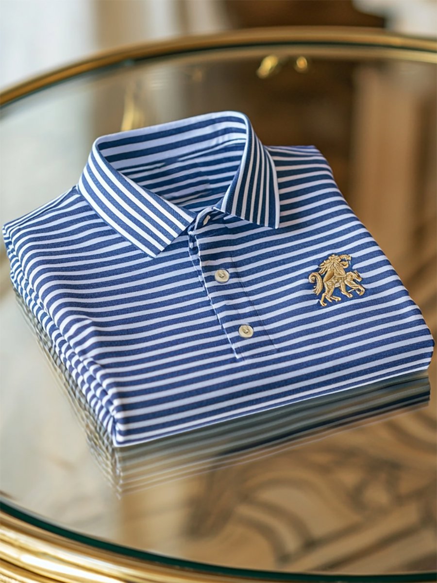 Camisa polo ejecutivo casual Button de manga corta para hombre
