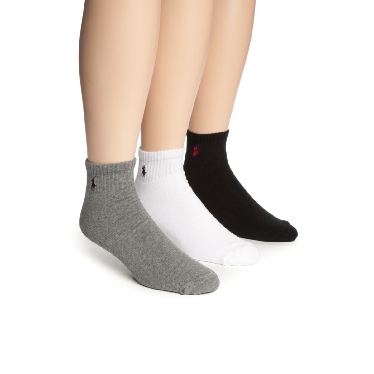 Big & Tall 3-Pack Athletic Crew Socks - 2