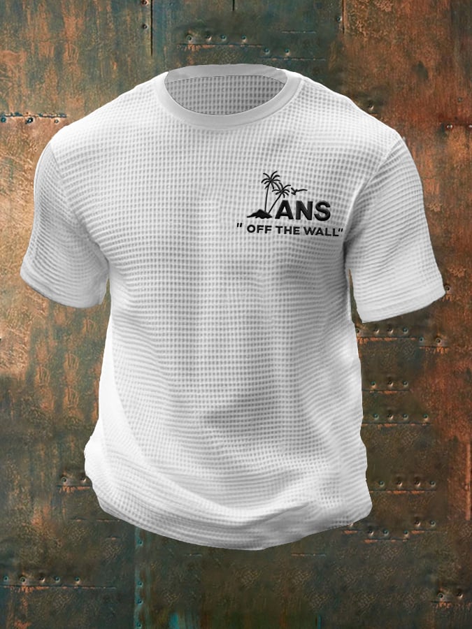 Camiseta casual Sports Logo Waffle para hombre