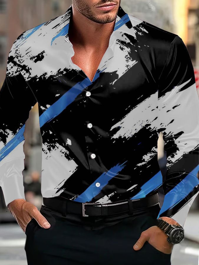Camisa ejecutivo de lujo de manga larga para hombre