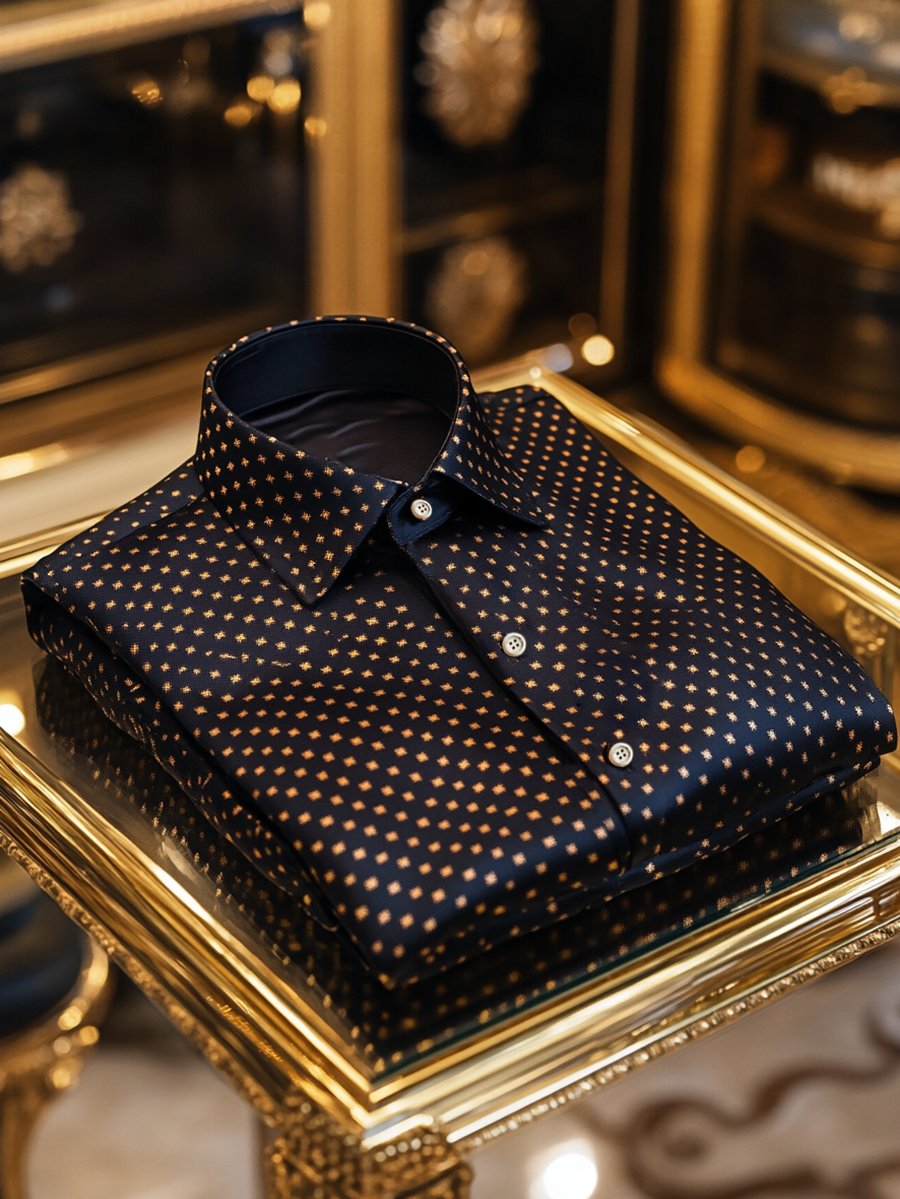 para hombre de lujo ejecutivo de manga larga camisa