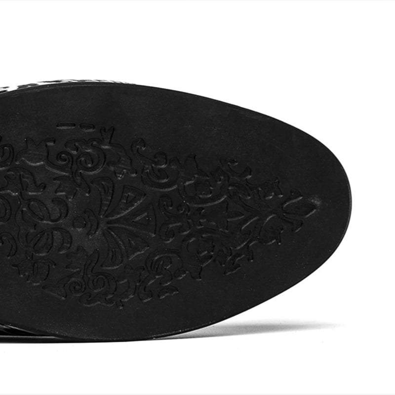 Zapatos de moda All-Match Ethnic Style casual cuero para hombre