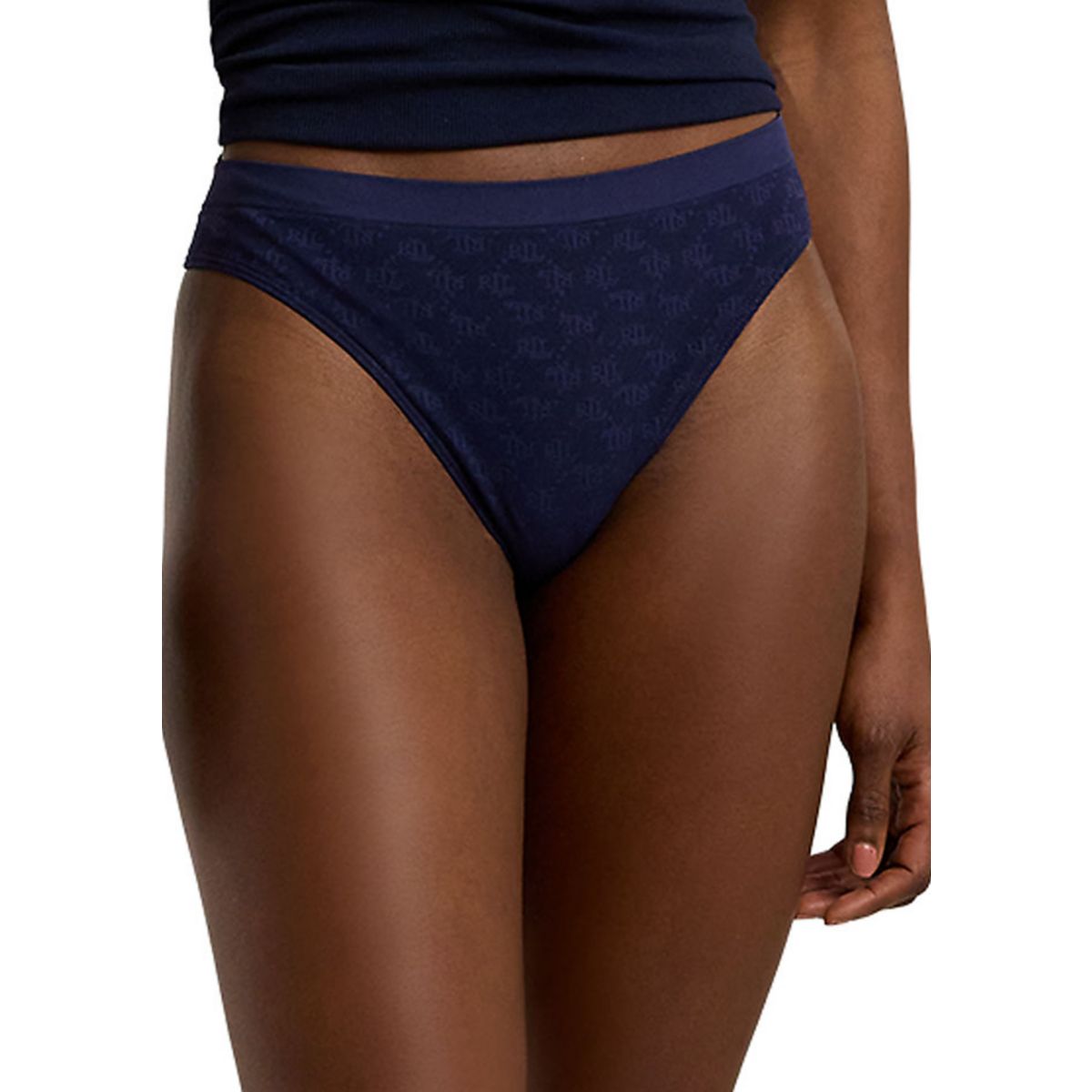 Monogram Mesh Jacquard Thong - 6