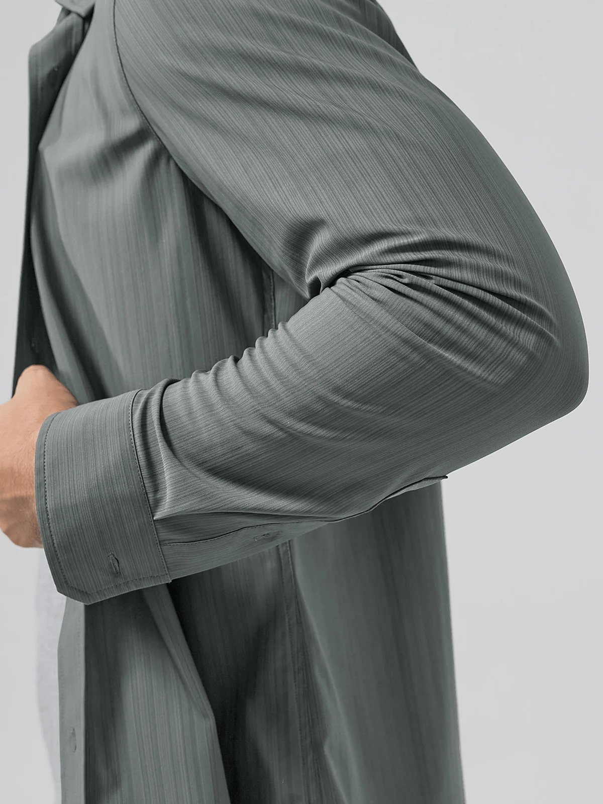 Camisa ejecutivo casual de manga larga para hombre