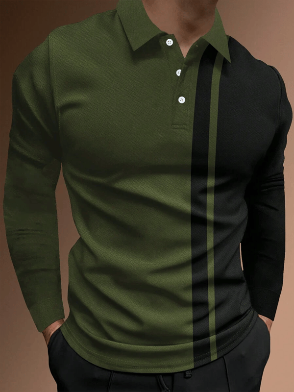 Camisa casual ejecutivo de moda polos para hombre