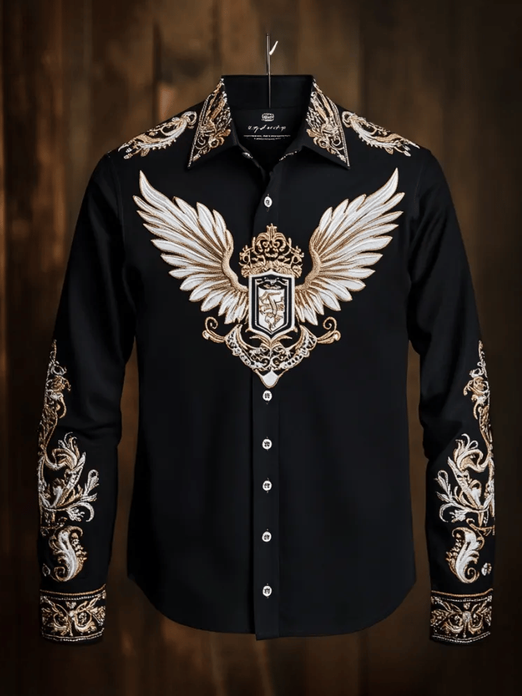 Camisa de lujo ejecutivo de manga larga para hombre