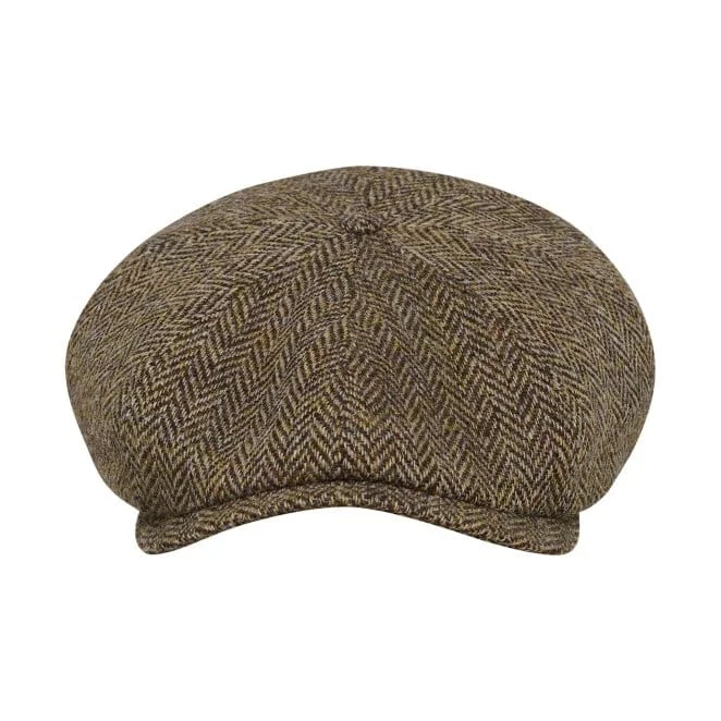 Gorras PEAKED Genuine Scottish Harris Tweed 8 Panels Man gorras lana -Shelby