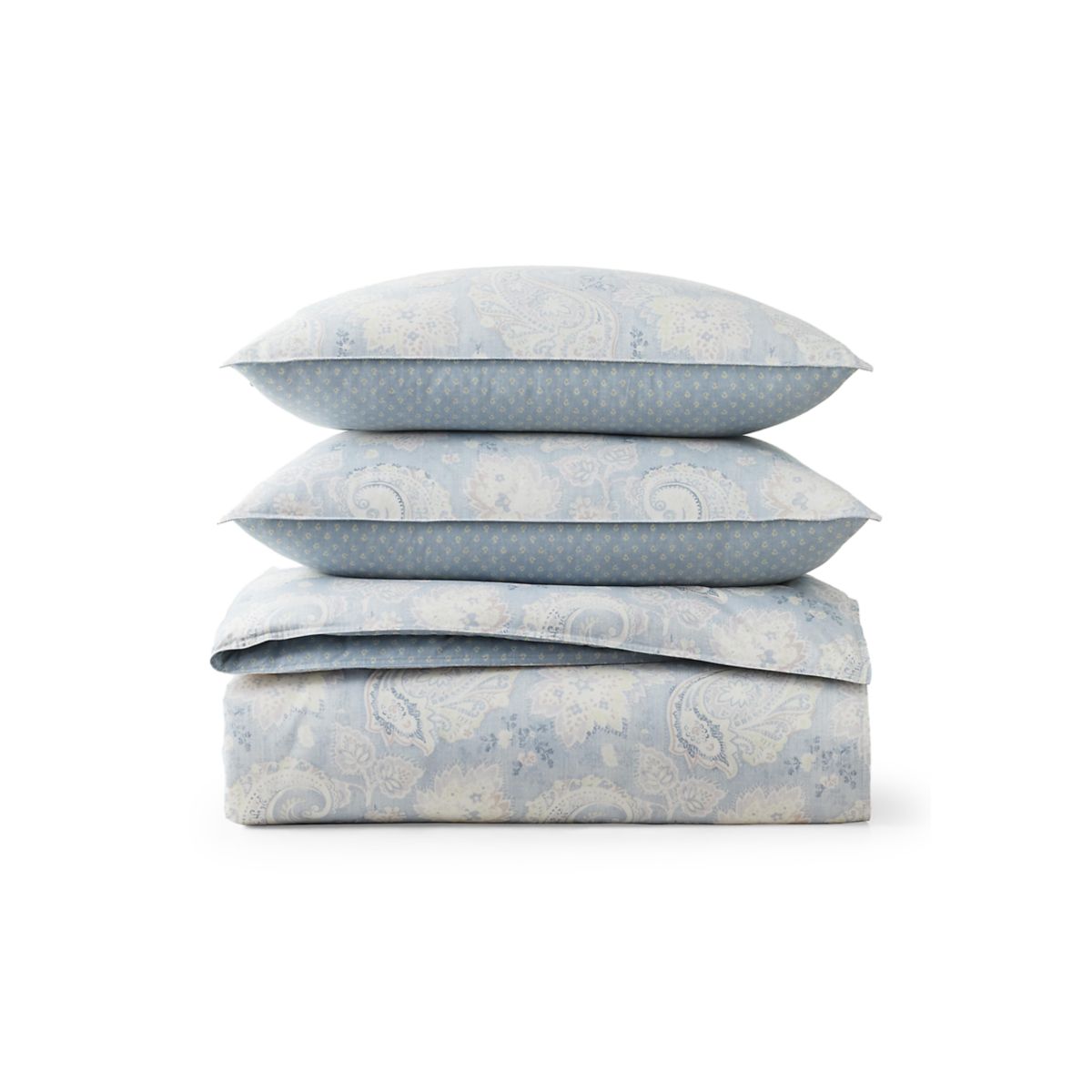 Leigh Paisley Queen Duvet Cover Set - 6