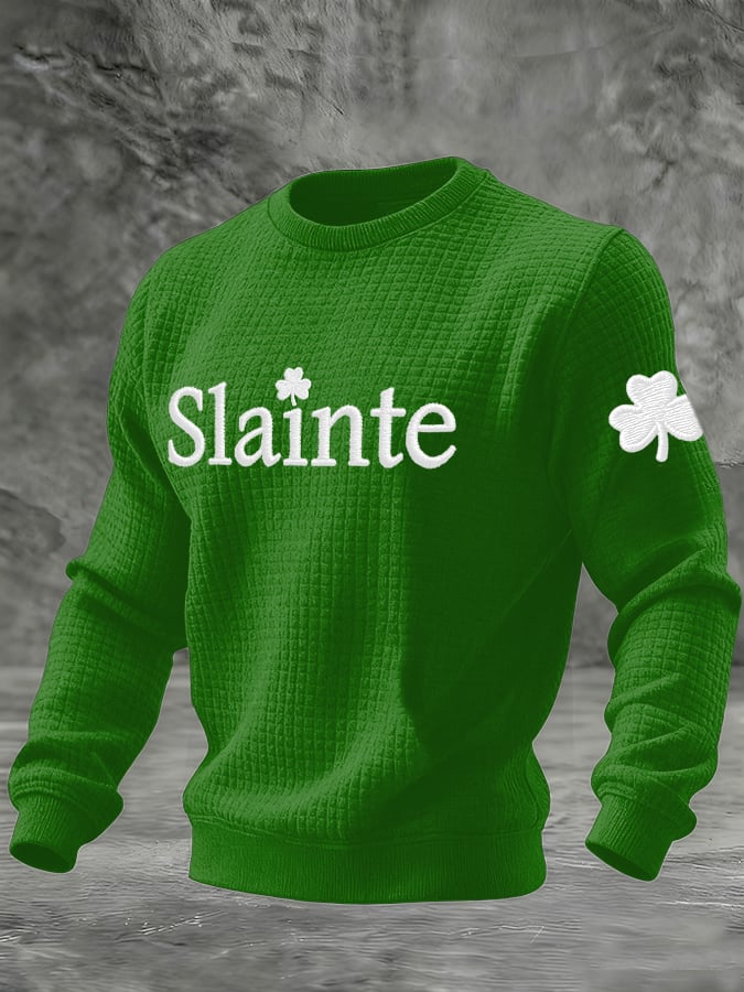 Camiseta retro St. Patrick's Day estampado para hombre