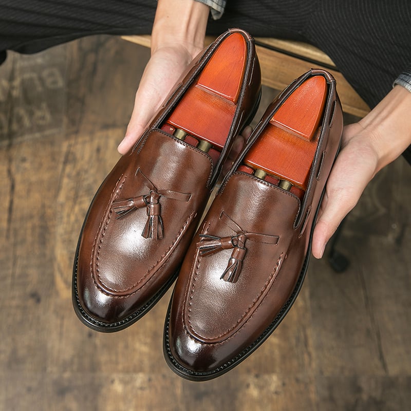 Mocasines de moda Male Comfortable Tassel clásico casual para hombre