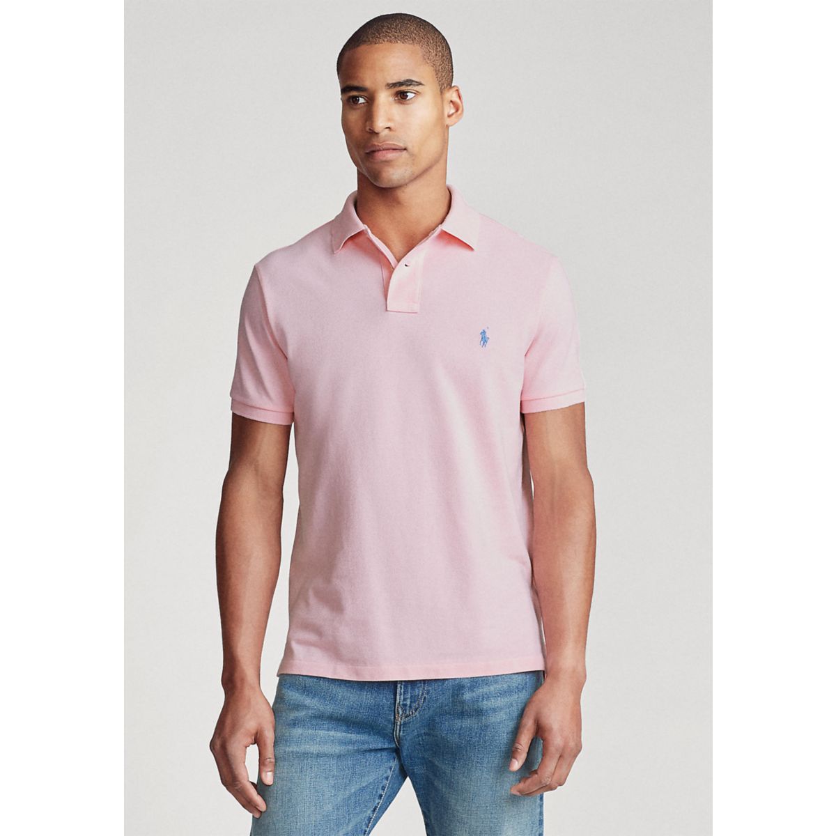 Custom Slim Fit Mesh Polo - 1
