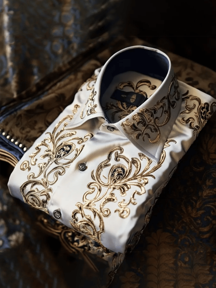 Camisa de lujo Gorgeous de manga larga para hombre