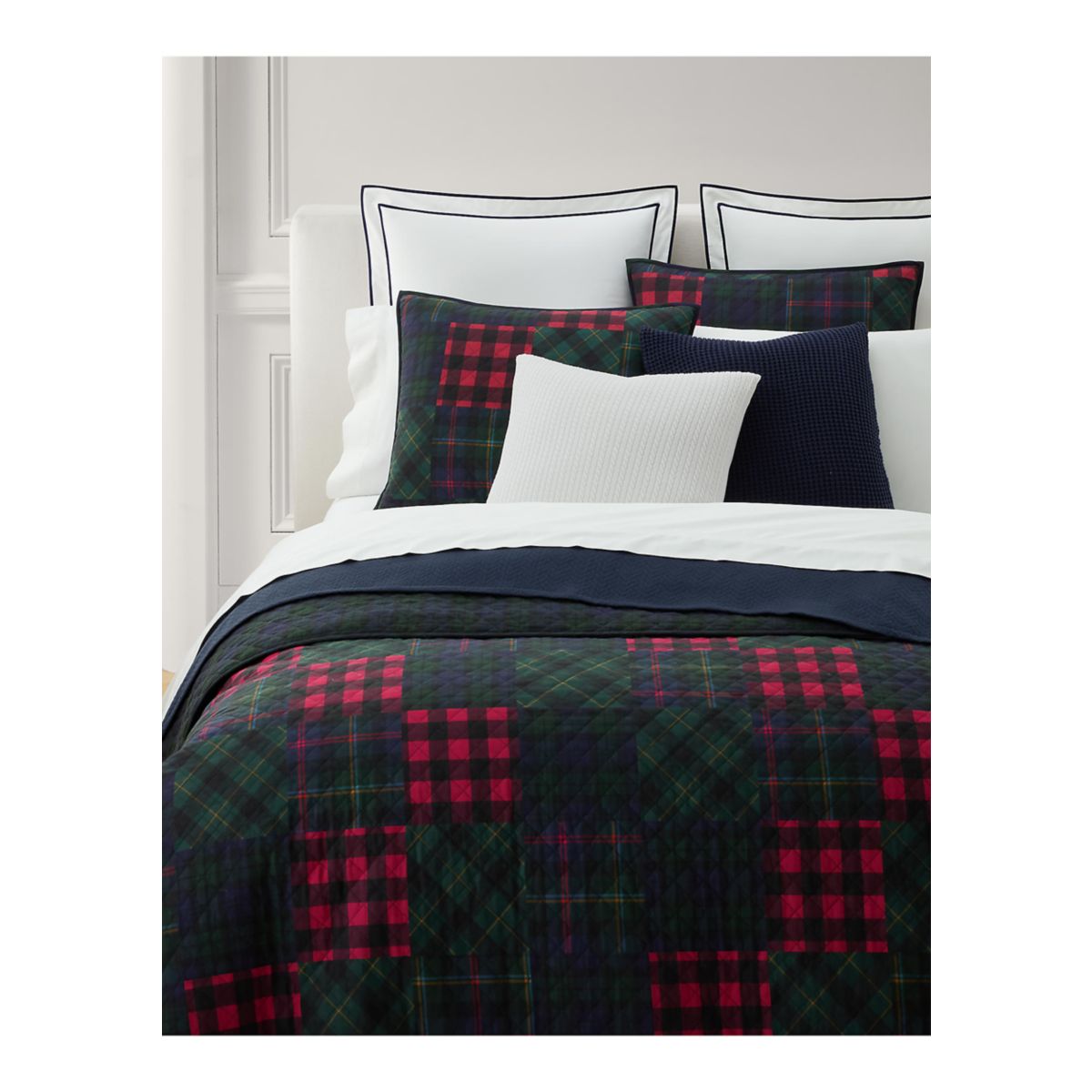 Hadley Soft Cotton Diamond-Stitch Quilt - 2