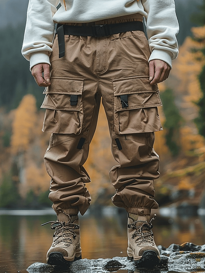 Para exterior Multifunctional Cargo Trousers para hombre
