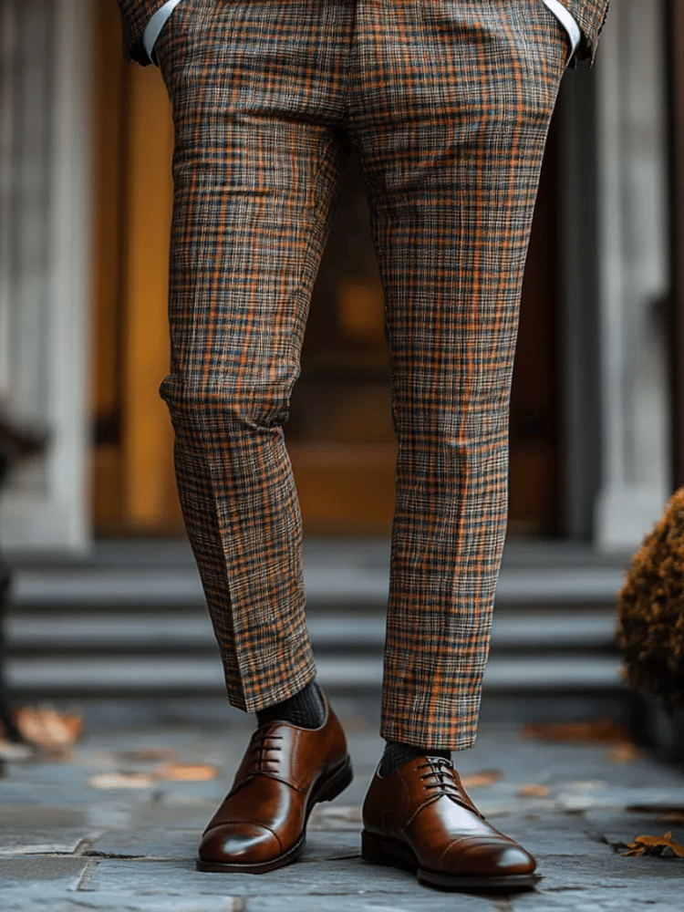 para hombre casual de lujo Suit Trousers