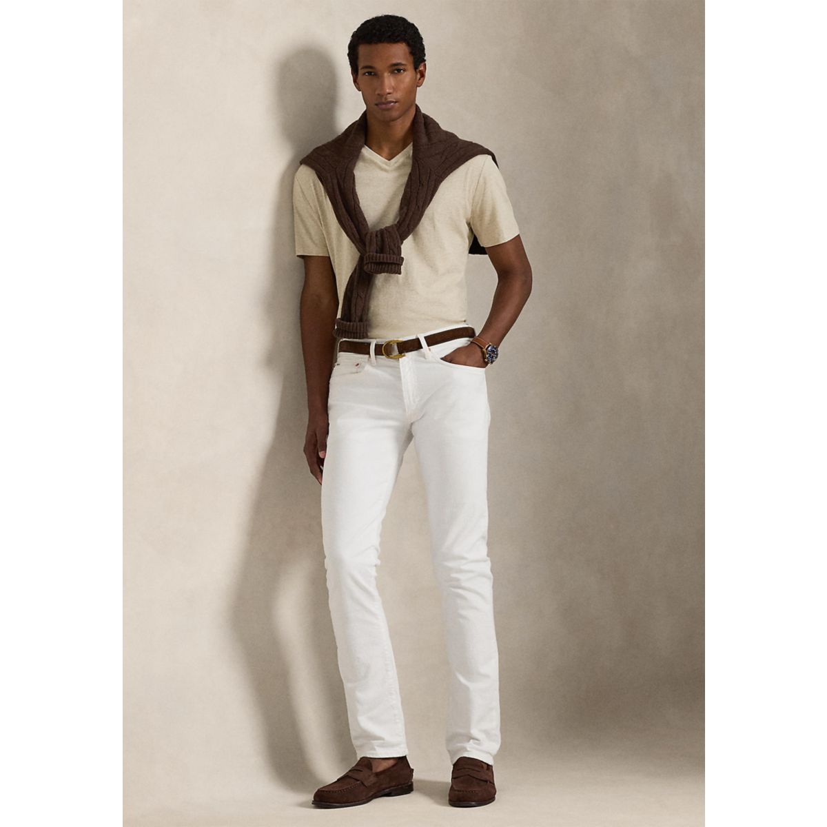 Classic Fit Jersey V-Neck T-Shirt - 5