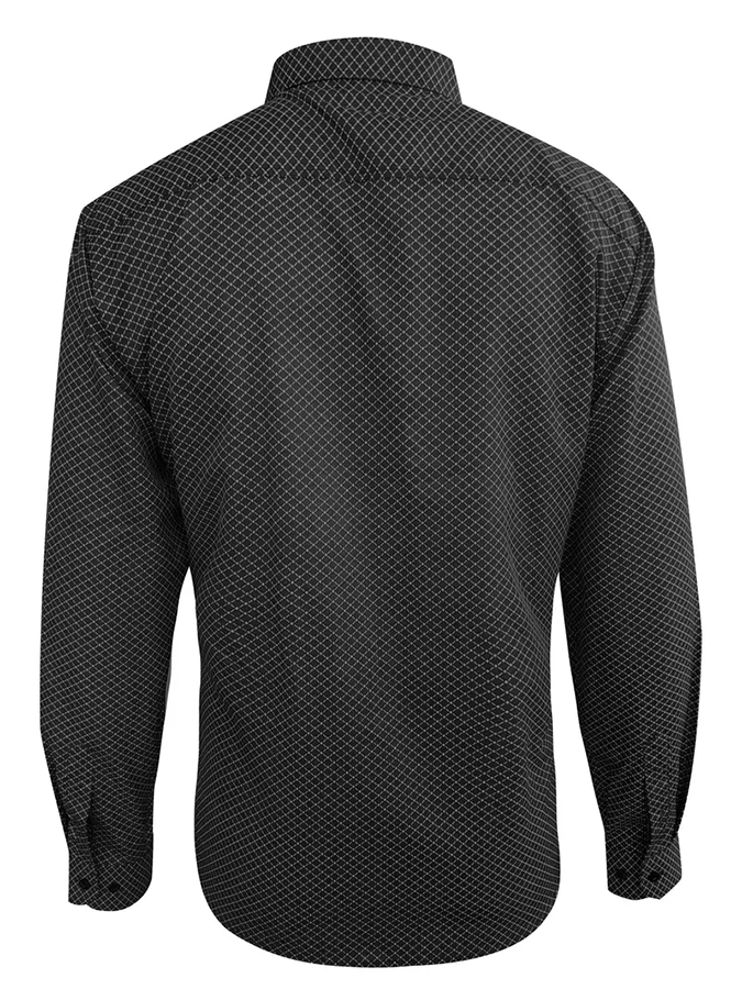 Camisa geométrico Design ejecutivo casual para hombre