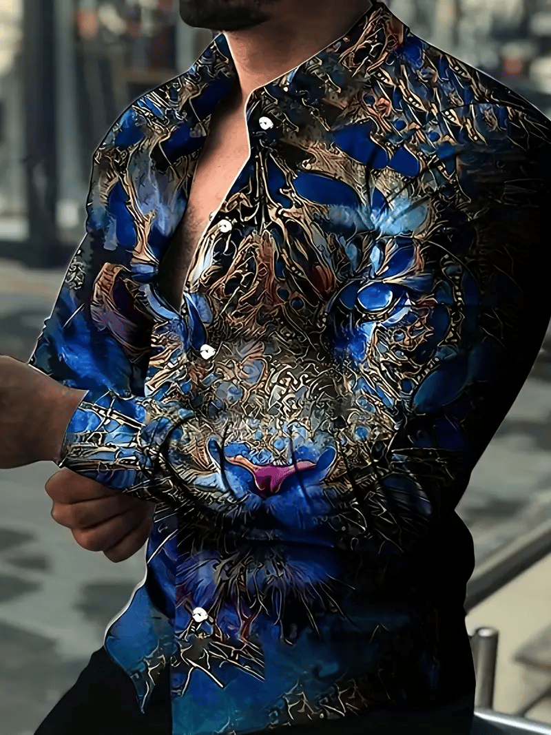Camisa a cuadros ejecutivo de manga larga para hombre
