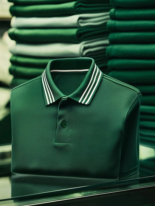 Camisa polo clásico ejecutivo Logo de manga corta para hombre