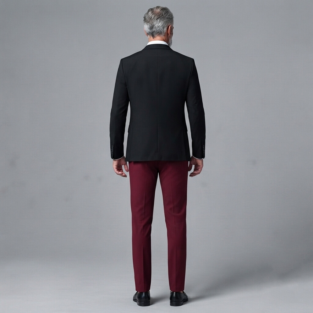 para hombre ejecutivo Contrast Peak Lapel saco & Asymmetric Button Shawl Lapel Vest & pantalón 3Pcs Suit