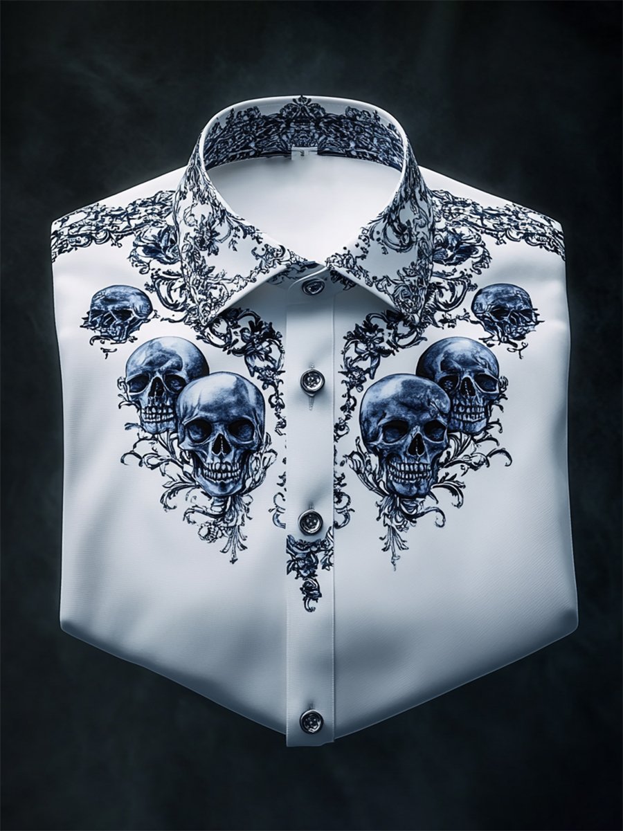 Camisa Luxe satén de manga larga para hombre