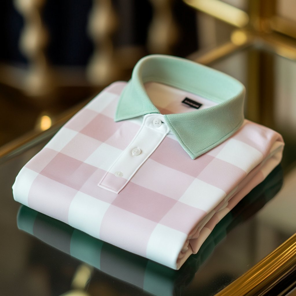 Camisa polo ejecutivo casual jacquard Button de manga corta para hombre