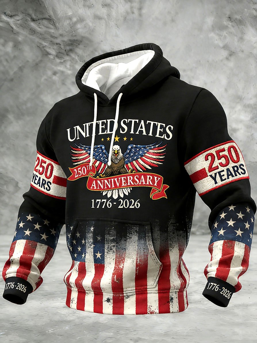 Sudadera con capucha 250th Anniversary of the Founding of the United States para hombre
