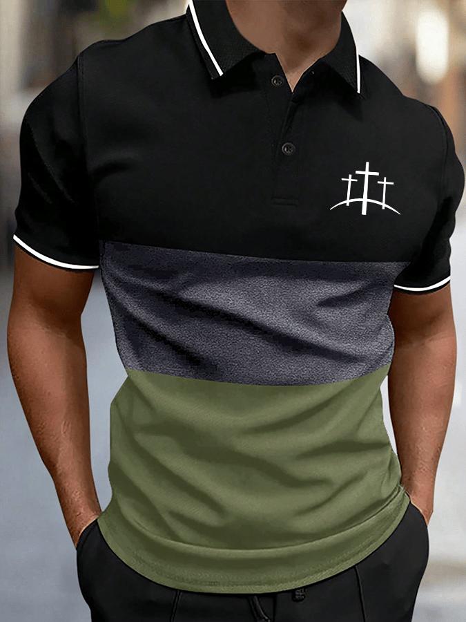 Camisa polo Faith estampado para hombre