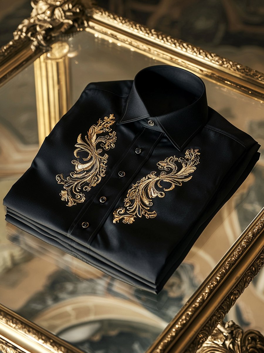 Camisa ejecutivo casual de manga larga para hombre