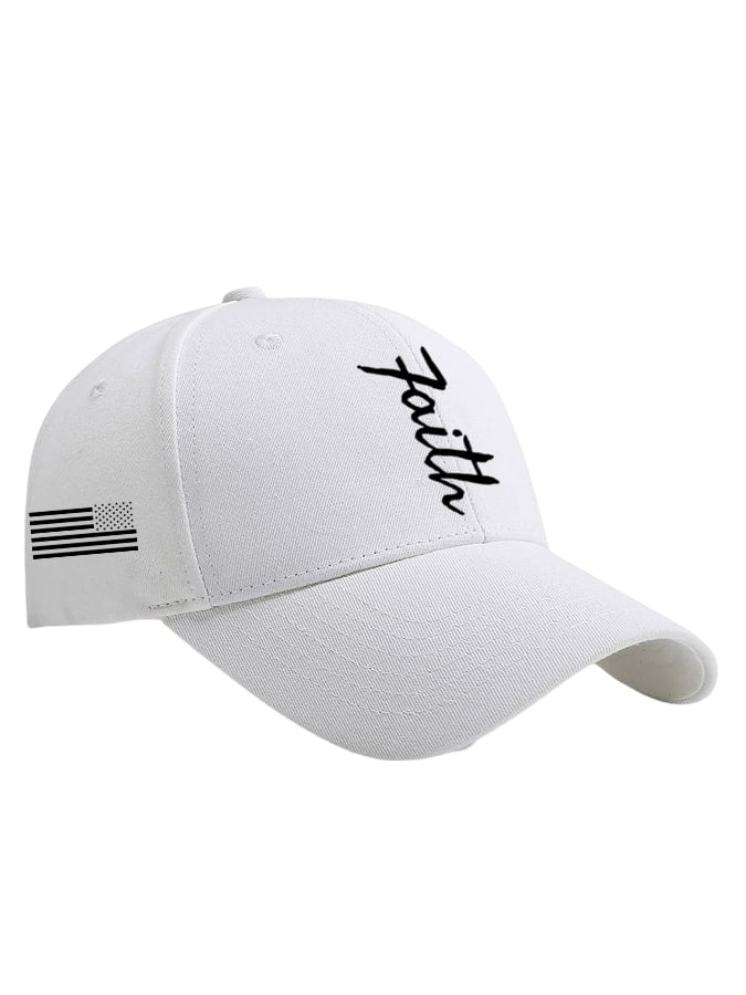 Unisex Faith&Flag Print Baseball Cap