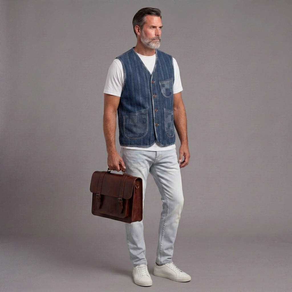 Denim Vest para hombre