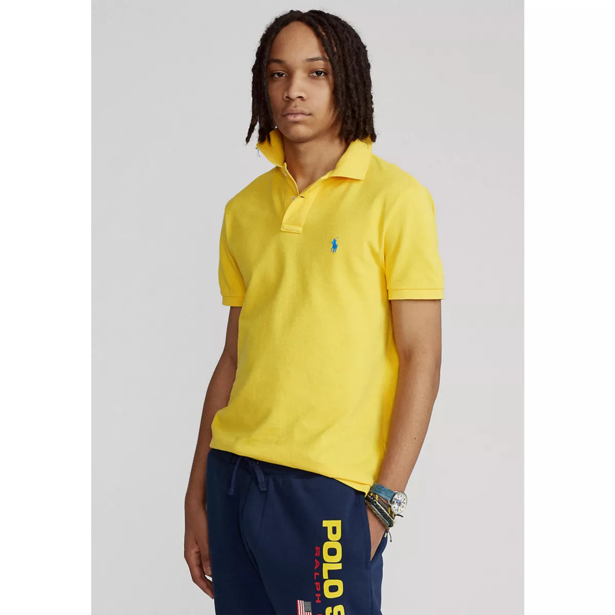 Classic Fit Mesh Polo Shirt - 9